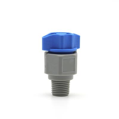 China Blue Solid Plastic Cone Spout Dust Collection QJJ Quick Release Plastic Quick Disassembly Spout for sale