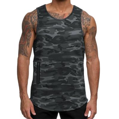 China QUICK DRY Men's Underwear Tank Top Muscle Vest Solid O-Neck Knitwear Gymclothing T-shirt Men's Sleeveless Vest for sale