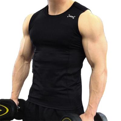 China 2021 New Men's Tank Men Fitness Gym Tops Fitness Gym Tops Muscle Man Tight Leisure QUICK DRY Sports Crop Sleeveless Tops for sale