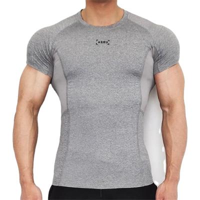 China excellent Anti-wrinkle quality Workout Men's Gym T-Shirts, Man Yoga Wear Weightlifting Fitness Athletic T-shirts for sale