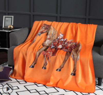 China Anti-Static Luxury Throws Horse Design Blankets & Fleece Blankets & Throws Pure Comfort Throw Blankets Confy Manta Ideal For Home Decor for sale