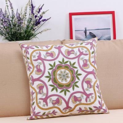 China Factory Supply Simple Design Home Decorative Embroidered Pillow Case Cushion Covers for sale