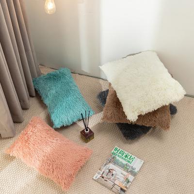 China Good Price Anti-Static Custom Made Anti-Static Blanket Fur Cushion Cover For Sofa for sale