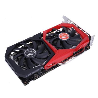 China Super GE Workstation Graphics Card RTX 1660 6G GDDR6 192 Units 1785 MHz 14 Gbps DP DVI Graphics Card RTX 1660 6G GDDR6 192-Front for sale