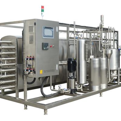 China Dairy Milk Processing Plant Pasteurizer 1000L UHT 316L Tubular Material Tubular Milk Production Line for sale