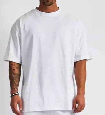 China Anti-Wrinkle Men's Summer Oversized Basic Boxy T-shirt Heavy Cotton T-Shirt for sale