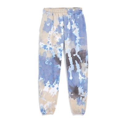 China High Quality Men's Tie Dye Track Jogger Cotton Anti-Wrinkle Wholesale Fashion Men's Pants Tie Dye Sweatpants for sale