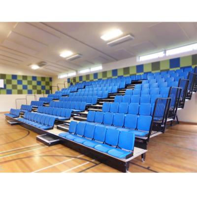 China School Gyms Raked Telescopic Polymer Grandstands Chairs For School Gyms for sale