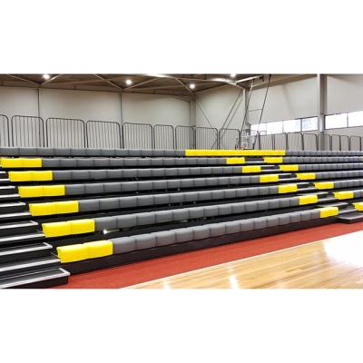 China Spectacular Gyms Bleacher Seating Telescopic Grandstand Seating Wall Attached Unit For Gyms for sale