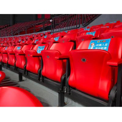 China High Density Polyethylene Customized Color Outdoor Stadium Fixed Seating Blow Molding HDPE Folding Seating Material for sale