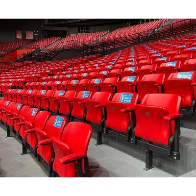 China High Density Polyethylene Automatically Folding Football Bleacher Seats Tilt Up Seats With Customized Seat Color for sale