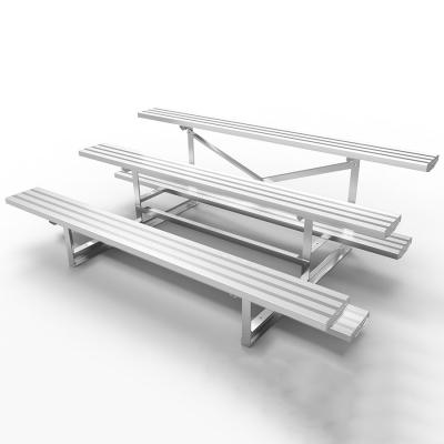 China Fixed Fix Aluminum Soccer Bleachers Non - Rusting Modular Grandstands For Gymnastics Hall for sale