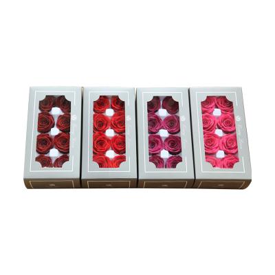 China High Quality Celebration 4-5cm True Grade A Grade Natural Preserved Roses Multicolor Forever Supplier for sale