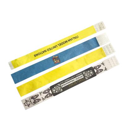 China Professional Cheap Waterproof Disposable Printable Tyvek Ticket Wristbands Bundle ID Wristbands For Adult And Kids Events for sale