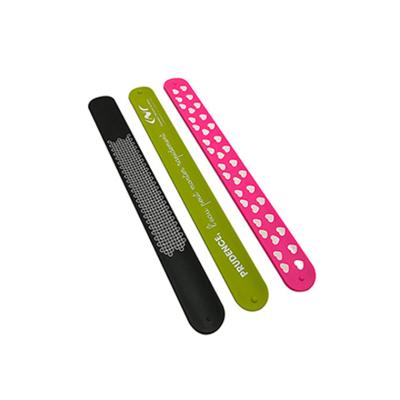 China Environmental Friendly Presents Kids Printing Silicone Rubber Slap Bracelets Wrap Wristband Band Party Toys Birthday Party Favors for sale