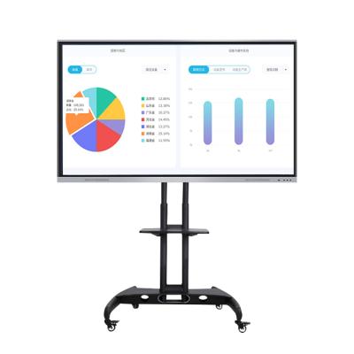 China Classroom meeting room camera microphone 65 inch Android and OPS mobile touch screen win 10 whiteboard kiosk for sale