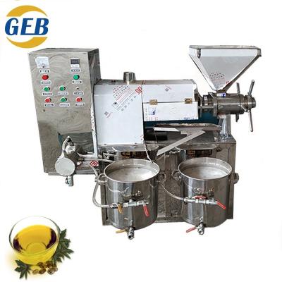 China Commercial Oil Pressing Stainless Steel Small Scale Soybean Pinion Linseed Oil Expeller Press for sale