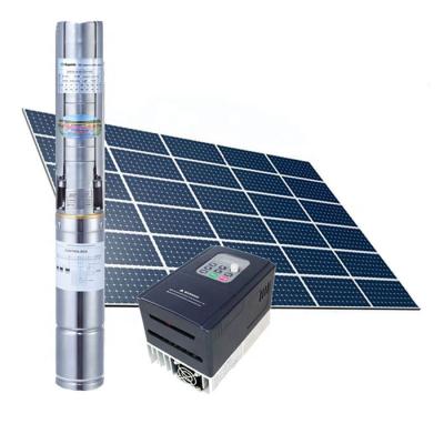 China Long Life 2HP DC Solar Submersible Pump Solar Powered Automatic Irrigation Pump Water Pump for sale