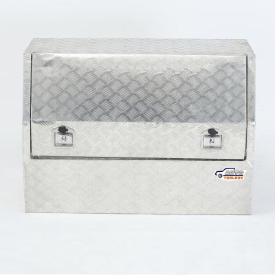 China Side Open Waterproof Aluminum Truck Tool Box Half With Shelf For Trailer And Pickup BH-X1485382NQB for sale