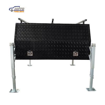 China Powder Coat Aluminum Waterproof Truck Tool Box Truck Canopy With Three Doors BH-C1800JB for sale