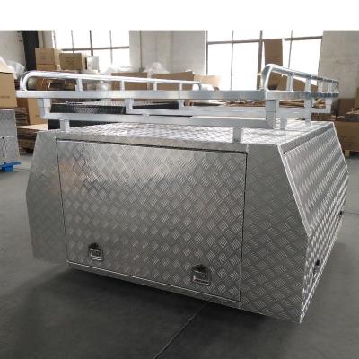 China UTE Truck Tool Box Truck Aluminum Waterproof Pickup Trailer Canopy With Three Doors 2100X1800X860 for sale