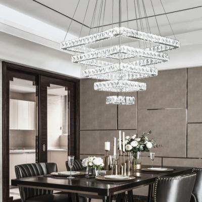 China Home Decorative Living Room Ceiling Bedroom Modern Luxury Gold Restaurant Hanging Crystal Bedroom Led Chandeliers for sale