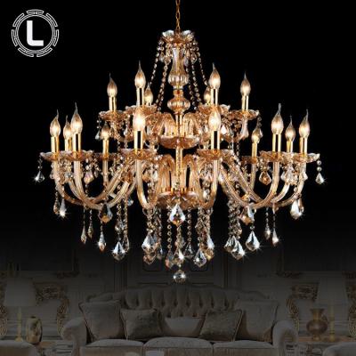 China European vintagemodern luxury large hotel lobby traditional chandeliers light decorative lead glass crystal chandeliers for home for sale