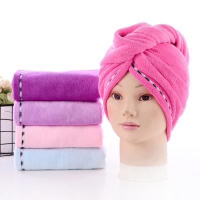 China Viable Professional Microfiber Hair Towel Dry Hair Towel Shower Spa Main Supplier Wrap for sale