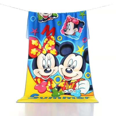 China Viable Custom Printed Beach Towel Mickey Beach Towels Beach Towel Faceplate for sale