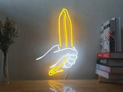 Cina Il neon di vetro reale leggero al neon dell'insegna al neon del segno della banana delle insegne al neon accende il segno che al neon della parete la luce decorativa al neon reale per la casa è in vendita