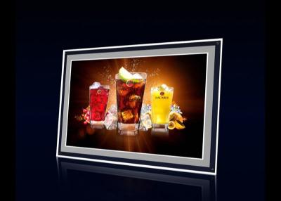 China Table Standing 220V Square Movie Poster Light Box Backlit Slim Led Poster Frame for sale