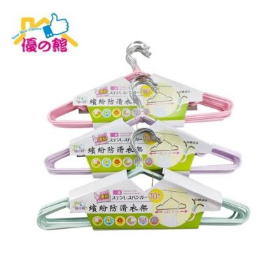 China Non-slip luxury adult coat for shop hanger with clips for sale