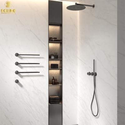 China Modern 304 stainless steel bathroom wall shower niche with lights shower niche for bathroom niche for sale