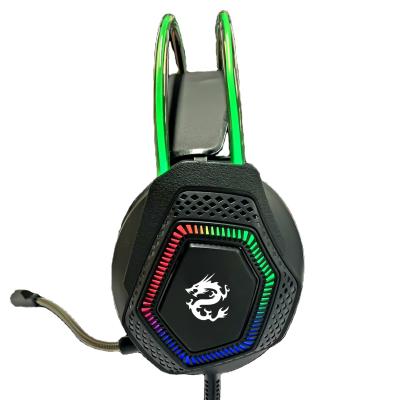 China Custom Design RGB Gaming Headphone Headband High Cost Performance OEM LOGO Exclusive Private Model Ergonomic for sale