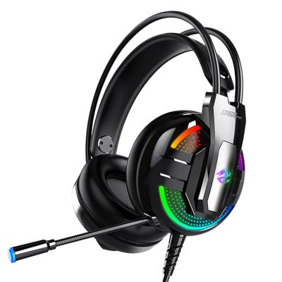 China New In-Ear Computer PS4 Headset Gaming Headset RGB Lighting Cable RGB Lighting Subwoofer Wire Earphone For PC Laptop for sale