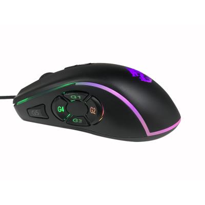 China Gaming Liquid Ergonomic Wired Mouse With Shining Fire 7 Key Colors Rainbow Lightweight Gaming Mouse For Desktop PC Laptop Gaming Desk for sale