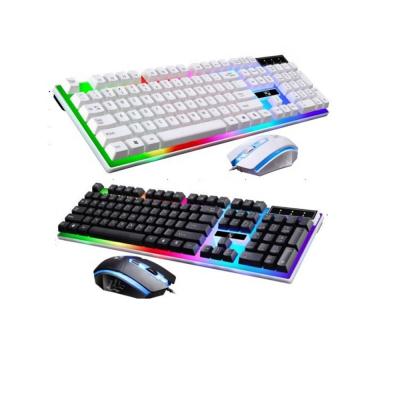 China On Hot Sale Laptop Professional Wired Colorful Gaming Keyboard and Optical Mouse Backlight Kit for Laptop PC for sale