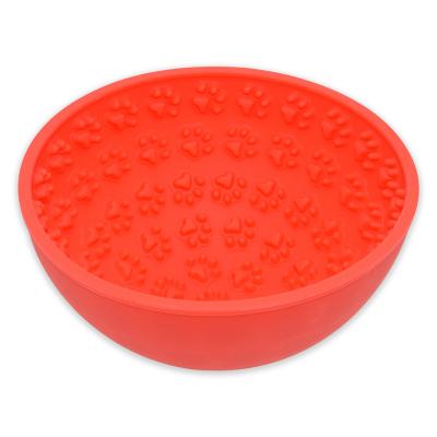 China Food Grade Sustainable Reusable Easy To Clean Silicone Dog Lick Bowl for sale