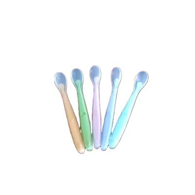 China BPA Free Factory Price Lfgb Grade Free Silicone No Latex Silicone Baby Feeding Spoon for sale