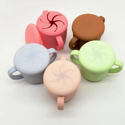 China Viable Factory Wholesale Cheap Reusable Toddler Snack Catcher Kids Snack Cup for sale