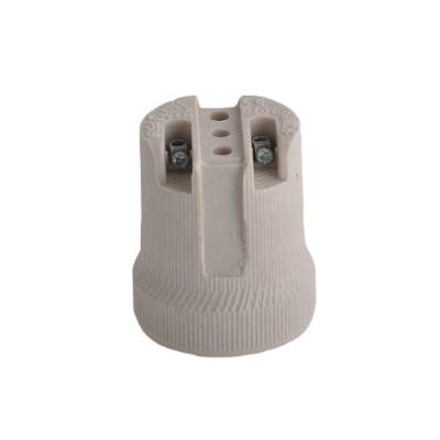 China Screw Manufacturers Supply Ceramic E27 Lamp Holder E27 Lamp Holder Worm Socket for sale