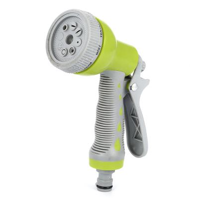 China Outdoor Garden Watering Handle Adaptable Nozzle 7 Patterns Non-Slip Garden Hose Watering Gun for sale