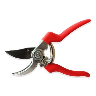 China Rose Garden Tool Sharp Carbon Anti-skid Steel Blade Promotion Red Handle Garden Tree Shear Pole Bypass Tea Pruner for sale