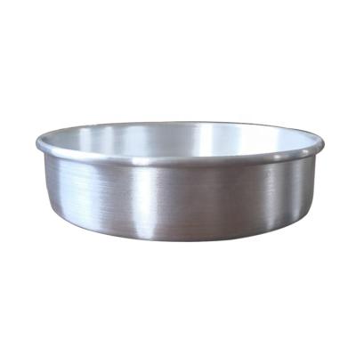 China Durable 9*3 Inch Round Aluminum Cake Plate Fixed Base Cake Tools Cheese Pan Cake Pan for sale