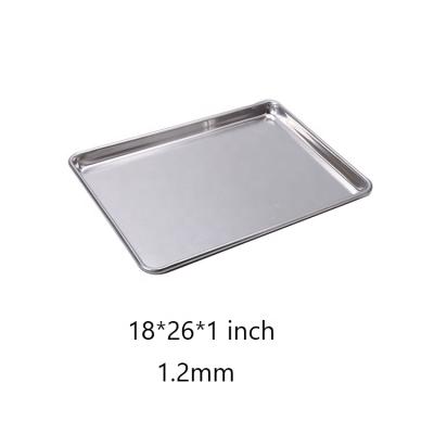 China 26 Viable By 18 Inch 1.2mm Aluminum Alloy Mold Aluminum Alloy Tray Oven Baking Tray Baking Tray for sale