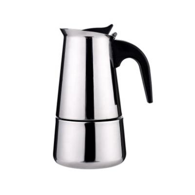 China WITH LID Stainless Steel Espresso Stovetop Italian Coffee Maker Moka Pot for sale