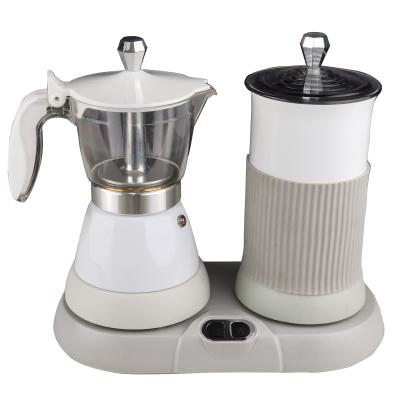 China 150ml Plastic Electric Mocha Pot Foil 3 Cups Espresso Coffee Mocha Maker Electric Automatic Interrupt Mocha Cofeemaker Express Plastic Coffee Maker for sale