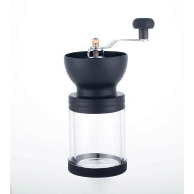 China Commerical Hand Coffee Grinder Sustainable Glass Manual Manual Coffee Grinder for sale