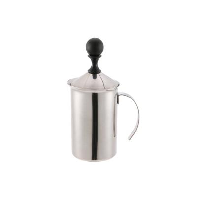 China Classic 304 Stainless Steel 400ml Milk Pitcher With Milk Frother Set Milk Frother Cup for sale