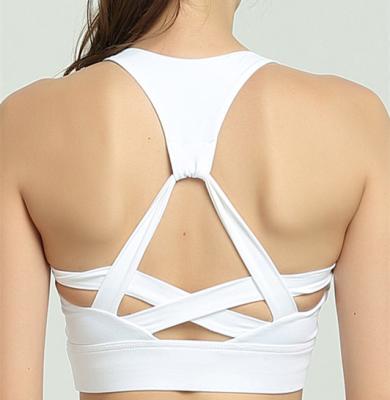 Chine le soutien-gorge vide de sports de femmes conçoivent le soutien-gorge en fonction du client fait sur commande de sports de blanc à vendre